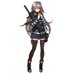  black_footwear black_scarf black_skirt black_thighhighs blush boots brown_eyes closed_mouth crossed_bangs female full_body gift girls&#039;_frontline grey_hair gun h&amp;k_ump hair_between_eyes hands_up heckler_&amp;_koch holding holding_gift holding_gun holding_weapon infukun long_hair looking_at_viewer miniskirt official_alternate_costume official_art one_side_up pleated_skirt scar scar_across_eye scar_on_face scarf skirt smile solo standing striped_clothes striped_scarf striped_sweater submachine_gun sweater thighhighs transparent_background ump45_(&quot;just_this_time.&quot;)_(girls&#039;_frontline) ump45_(girls&#039;_frontline) valentine very_long_hair weapon zettai_ryouiki 