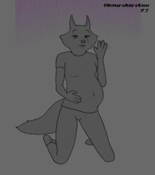  2023 4_fingers anthro belly big_belly breasts canid canine canis claws digital_media_(artwork) dweevil female finger_claws fingers fur gesture hi_res humanoid_hands illumination_entertainment kneeling mammal mayternity mayternity_2023 open_mouth porsha_crystal pregnant pregnant_anthro pregnant_female signature sing_(movie) solo teeth tongue waving waving_at_viewer wolf 