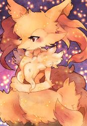  2019 220_vvv anthro blush braixen canid canine digital_media_(artwork) female fur generation_6_pokemon inner_ear_fluff mammal nintendo pokemon pokemon_(species) smile solo tuft 