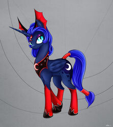 2014 alicorn blue_body blue_eyes blue_feathers blue_hair cutie_mark equid equine feathered_wings feathers female feral friendship_is_magic hair hasbro hi_res horn mammal mcsadat my_little_pony mythological_creature mythological_equine mythology princess_luna_(mlp) solo wings