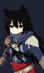 3:5 animal_humanoid armor assassin&#039;s_creed belt black_hair blake_belladonna cat_humanoid cloak clothed clothing cosplay ezio_auditore faunus felid felid_humanoid feline feline_humanoid female frown gauntlets gloves hair handwear hi_res humanoid mammal mammal_humanoid rooster_teeth rwby shikniful solo ubisoft yellow_eyes