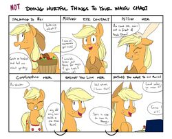 apple applejack_(mlp) apron blonde_hair chart closed_eyes clothing cowboy_hat dialogue digit_ring earth_pony english_text equid equine female feral food freckles friendship_is_magic fruit fur hair happy hasbro hat headgear headwear horse jewelry looking_at_viewer love mammal meme my_little_pony one_eye_closed open_mouth orange_body orange_fur plant pony ring solo teeth text unknown_artist waifu_chart wedding_ring wink