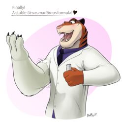  badroy bear disney dr._clawson fan_character felid formula hi_res male mammal pantherine solo teeth tiger transformation zootopia 