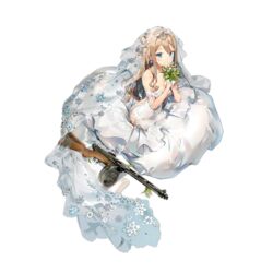  alternate_hairstyle anmi backless_dress backless_outfit bare_shoulders blue_eyes blush bouquet breasts bridal_veil cleavage closed_mouth collarbone dress earrings female flower full_body girls&#039;_frontline gloves gun hair_between_eyes half_gloves heliotrope_(flower) holding holding_bouquet jewelry leaf light_brown_hair long_dress long_hair looking_at_viewer medium_breasts off-shoulder_dress off_shoulder official_alternate_costume official_art rose seiza sidelocks silver_(metal) sitting smile snowflake_print solo submachine_gun suomi_(blissful_mission)_(girls&#039;_frontline) suomi_(girls&#039;_frontline) suomi_kp/-31 tiara transparent_background veil weapon wedding_dress white_dress white_flower white_gloves 