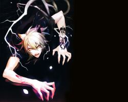  animal_ears gray_hair konoe lamento_beyond_the_void male orange_eyes 