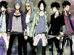  gokudera_hayato hibari_kyouya katekyou_hitman_reborn lambo rokudou_mukuro sasagawa_ryohei yamamoto_takeshi 