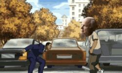  america animated barack_obama john_mccain kick parody the_boondocks 