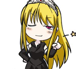  blonde_hair chibi hime_(kaibutsu_oujo) kaibutsu_oujo lilianne lowres no_source source_request tiara wink 