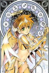  gold_armor halo highres rule_63 sagittarius_aiolos saint_seiya wings 