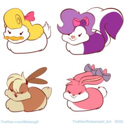  1:1 accessory alpha_channel anatid anseriform anthro avian babs_bunny bird bow_(feature) bow_accessory bow_ribbon duck emotes female female/female fifi_la_fume group hair_accessory hair_ribbon hairbow hi_res lagomorph leporid loaf lola_bunny looney_tunes malengil_(artist) mammal mephitid rabbit ribbons shirley_the_loon simple_background skunk subarashi text tiny_toon_adventures transparent_background url warner_brothers 