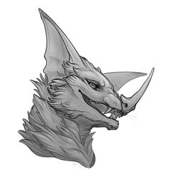  anthro bat bat_ears bat_nose elena_(validheretic) fangs female hi_res leaf-nosed_bat looking_at_viewer mammal microbat monochrome neck_tuft open_mouth solo teeth tertia_decima tuft vampire_bat yangochiropteran 