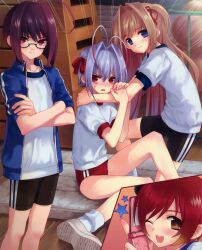  gym_uniform kasukabe_akira male megane nao_(otosuki) otokonoko_wa_meidofuku_ga_osuki!? rio_(otosuki) tomo_(otosuki) trap yuki_(otosuki) 