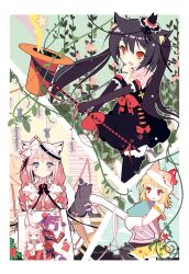  animal_ears caramell chocolat ideolo lolita_fashion neko_works nekomimi thigh-highs vanilla 