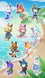  2020 :&lt; age_difference animal_crossing anthro audie_(animal_crossing) barefoot beach beverage big_ears black_body black_ears black_eyebrows black_eyes black_fur black_nose black_tail blonde_hair blue_body blue_ears blue_eyes blue_fur blue_paws blue_tail bottomless bottomwear bow_dress brown_body brown_ears brown_fur brown_nose brown_paws brown_tail canid canine canis chief_(animal_crossing) closed_eyes clothed clothing cloud coconut coconut_tree container crossed_legs cup dobie_(animal_crossing) dracooties dress drupe_(fruit) eyebrows eyelashes eyewear fang_(animal_crossing) fangs featureless_crotch feet female flower food freya_(animal_crossing) fruit fruit_tree fur glasses grey_body grey_ears grey_fur grey_tail group hair half-closed_eyes happy hi_res jacket jewelry kyle_(animal_crossing) lobo_(animal_crossing) looking_at_viewer looking_away looking_down male mammal multicolored_body multicolored_ears multicolored_fur multicolored_tail narrowed_eyes necklace nintendo old older_male open_mouth orange_body orange_ears orange_fur orange_hair orange_tail palm_tree pawpads paws pineapple pink_body pink_ears pink_fur pink_paws pink_tail pink_tongue plant pose purple_body purple_ears purple_fur purple_tail question_mark raised_arm red_paws red_tongue sad sand scarf sea seaside sharp_teeth shirt short_hair sitting skirt sky skye_(animal_crossing) smile spread_legs spreading standing sweater sweater_vest tail tan_body tan_fur tan_tail teeth thinking tongue topwear tree vest vivian_(animal_crossing) walking water white_body white_ears white_fur white_tail whitney_(animal_crossing) wolf wolfgang_(animal_crossing) yellow_sclera zipper zipper_sweater 