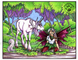  cybercat duo equid equine fairy female female/female forest horn humanoid jungle magic mammal mythological_creature mythological_equine mythology nature plant tree unicorn water wings 