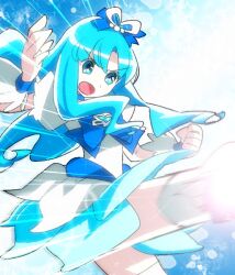  abe_(f!mixture) bad_id bad_pixiv_id blue_eyes blue_hair blue_skirt blue_theme brooch cure_marine female heart heart_brooch heartcatch_precure! jewelry kurumi_erika long_hair magical_girl precure skirt solo thighhighs white_thighhighs wrist_cuffs 