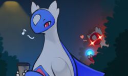  beverage coffee digital_media_(artwork) eon_duo generation_3_pokemon hypnosis latias latios legendary_duo legendary_pokemon meme mikapoofs mind_control night nintendo plant pokemon pokemon_(species) red_eyes shrub soul_dew street_lamp 