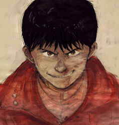  akira black_hair jacket kaneda_shoutarou male male_focus pixiv shoutarou_kaneda smirk 