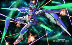  00_qan[t] 00_qan[t]_full_saber gundam gundam_00 gundam_00_a_wakening_of_the_trailblazer highres light mecha no_humans robot sword weapon zefai 