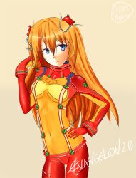  blue_eyes bodysuit evangelion:_2.0_you_can_(not)_advance hair_ornament long_hair neon_genesis_evangelion orange_hair plugsuit rebuild_of_evangelion shikinami_asuka_langley soryu_asuka_langley souryuu_asuka_langley test_plugsuit 