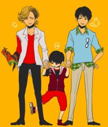  3boys ankh_(ooo) bad_id bad_pixiv_id izumi_shingo kamen_rider kamen_rider_ooo_(series) lolicon lost_ankh msuke_(pixiv_889081) multiple_boys multiple_persona 