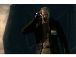  glasses liquid_ocelot long_hair lowres male male_focus metal_gear metal_gear_(series) metal_gear_solid revolver_ocelot 