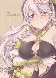  blush breasts corrin_(female)_(fire_emblem) corrin_(fire_emblem) cosplay female fire_emblem fire_emblem_awakening fire_emblem_fates fire_emblem_heroes grey_hair hairband hiyori_(rindou66) jewelry large_breasts long_hair looking_at_viewer olivia_(fire_emblem) olivia_(fire_emblem)_(cosplay) olivia_(performing_arts)_(fire_emblem) pointy_ears red_eyes solo white_hair 