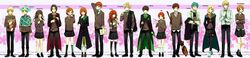  6+boys 6+girls albus_severus_potter black_hair blonde_hair bloomsbury_publishing brother brothers cousins dominique_weasley fred_weasley_ii harry_potter highres hugo_weasley james_sirius_potter_ii lily_luna_potter long_image lorcan_scamander louis_weasley lucy_weasley lysander_scamander molly_weasley_ii multiple_boys multiple_girls red_hair rose_weasley roxanne_weasley school_uniform scorpius_malfoy siblings sister sisters ted_remus_lupin twins victoire_weasley wide_image 