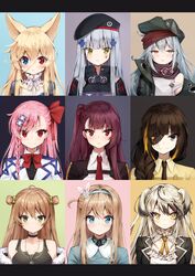  animal_ears desert_eagle_(girls_frontline) eyepatch g11_(girls_frontline) g41_(girls_frontline) girls_frontline heterochromia hk416_(girls_frontline) ink92 m16a1_(girls_frontline) negev_(girls_frontline) rfb_(girls_frontline) suomi_kp31_(girls_frontline) uniform wa2000_(girls_frontline) 