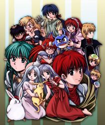  6+boys 6+girls adol_christin ancient_ys_vanished areios ares_toraernos brandish character_request chris_(eiyuu_densetsu) clare_(brandish) commentary_request company_connection crossover dela_delon dragon_slayer_(series) eiyuu_densetsu falcom feena_(ys) gaw_(popful_mail) group_picture highres hinonekoku jurio_(eiyuu_densetsu) mail_(popful_mail) multiple_boys multiple_girls popful_mail reah_(ys) roo_(ys) shiroki_majo the_legend_of_xanadu ys 