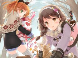  cube cuteg hirosaki_kanade minagawa_yuuhi thighhighs wallpaper your_diary 