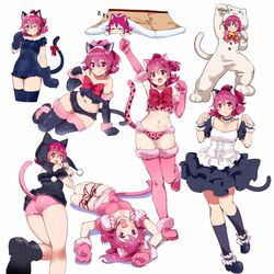  +_+ :3 :d =_= aida_mana animal_costume animal_ears animal_print ass bell black_shorts black_thighhighs blush blush_stickers bow_shorts boyshort_panties camisole cat_costume cat_ears cat_tail commentary dokidoki!_precure elbow_gloves female frilled_shorts frills fur-trimmed_legwear fur_trim gloves grin highres jingle_bell jpeg_artifacts kneehighs kotatsu kurokawa_makoto leg_ribbon leopard_print maid micro_shorts midriff multiple_views navel neck_garter one_eye_closed open_mouth panties paw_pose pink_camisole pink_eyes pink_gloves pink_hair pink_panties pink_shorts ponytail precure print_camisole print_panties red_ribbon ribbon short_shorts shorts smile socks symbol-shaped_pupils table tail tail_ornament tail_ribbon thigh_ribbon thighhighs under_kotatsu under_the_table underwear wrist_cuffs zzz 