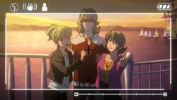  animated animated barnaby_brooks_jr blonde_hair ivan_karelin lowres origami_cyclone tiger_&amp;_bunny 