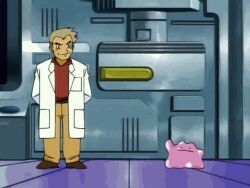  animated animated clone ditto ookido_yukinari pokemon professor_oak transformation transforming 