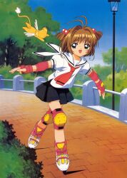  card_captor_sakura clamp kerberos kinomoto_sakura seifuku 