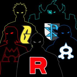  5boys aqua_eyes archie_(pokemon) bad_id bad_pixiv_id blue_eyes cyrus_(pokemon) ghetsis_(pokemon) giovanni_(pokemon) grey_eyes high_contrast lowres maxie_(pokemon) misterror multiple_boys nintendo pokemon pokemon_bw pokemon_dppt pokemon_rgby pokemon_rse red_eyes silhouette team_aqua team_galactic team_magma team_plasma team_rocket yellow_eyes 