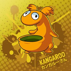  1:1 black_eyes brown_body brown_fur female fur kangaroo kangaroo_(yoshi&#039;s_island_ds) macropod mammal mario_bros marsupial nintendo pouch_(anatomy) professorfandango yoshi&#039;s_island 