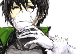  1boy amber_(darker_than_black) bad_id bad_pixiv_id darker_than_black female hands hei_(darker_than_black) lowres mask out_of_frame ra1kn 