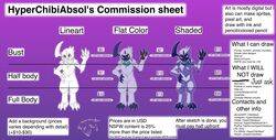  absol advertisement anthro chibi chibiabsol english_text female generation_3_pokemon hi_res hyper_chibi_absol hyperchibiabsol nintendo pokemon pokemon_(species) price_listing prices solo text 