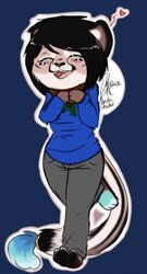  anthro blush clothed clothing digital_media_(artwork) felid female heart_symbol hi_res kris_(excitedcargoyle) mammal monstercheetah open_mouth smile solo standing 