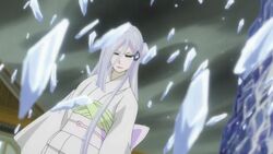  bleach bleach:_zanpakutou_ibun_hen female ice japanese_clothes kimono long_hair sode_no_shirayuki solo spoilers white_hair 