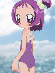  hatomugisan lolicon ojamajo_doremi purple_hair segawa_onpu swimsuit 