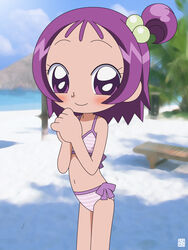  hatomugisan lolicon ojamajo_doremi purple_hair segawa_onpu swimsuit 