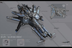  blueprint_(medium) commentary concept_art drone ecm_interceptor_(star_conflict) engine english_text glowing interceptor_(star_conflict) jericho_(star_conflict) karanak logo machinery mechanical military military_vehicle no_humans photoshop_(medium) realistic science_fiction shadow spacecraft star_conflict starfighter vehicle_focus 