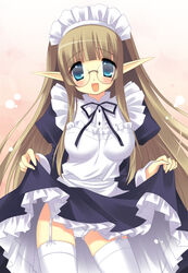  elf emily maid pantsu skirt_lift stockings thighhighs 