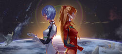  ayanami_rei bodysuit neon_genesis_evangelion souryuu_asuka_langley takamitsu-kun 