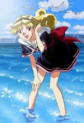  blonde_hair bromide female lemina_ausa lunar lunar_2:_eternal_blue official_art solo 