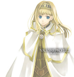  alicia_(valkyrie_profile_2) armor artist_request blonde_hair blue_eyes breasts female hairband headband long_hair princess solo standing valkyrie_profile_(series) valkyrie_profile_2:_silmeria 