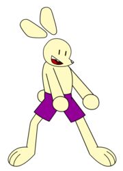  absurd_res animated animation_meme anthro big_feet bottomwear closed_eyes clothing feet floating_ears happy hi_res jason_burrow jay_jay_the_lucky_rabbit lagomorph leporid male mammal meme purple_bottomwear purple_clothing purple_shorts rabbit scut_tail short_playtime short_tail shorts simple_animation simple_background simple_coloring simple_eyes simple_face simple_nose solo spooky_dance sr_pelo swift_bristle tail teeth 