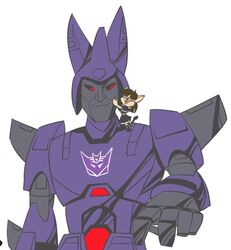  carrot_kingdom clothing cyclonus decepticon eyewear fake_cat_ears fake_ears felid glasses hasbro jinny_(disambiguation) maid_uniform mammal maomaogames takara_tomy transformers unicronian uniform 